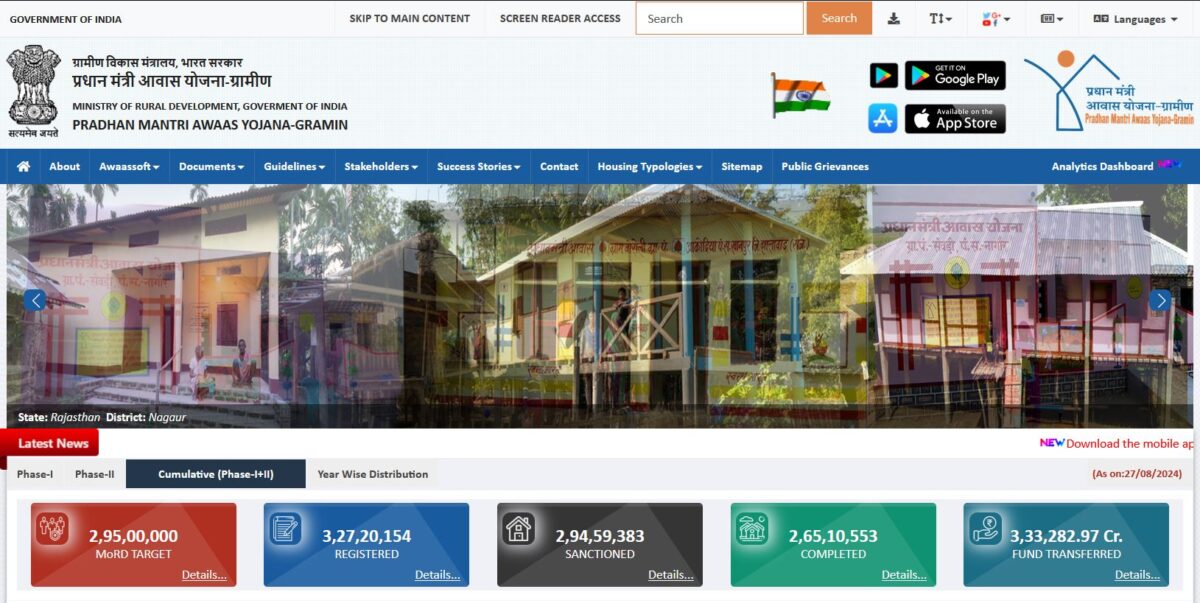 Pradhan Mantri Awas Yojana Official Website