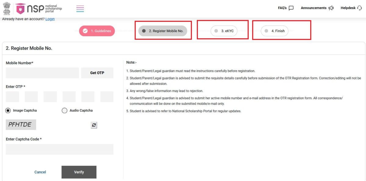 Chatravriti Scholarship Yojana Registration Portal